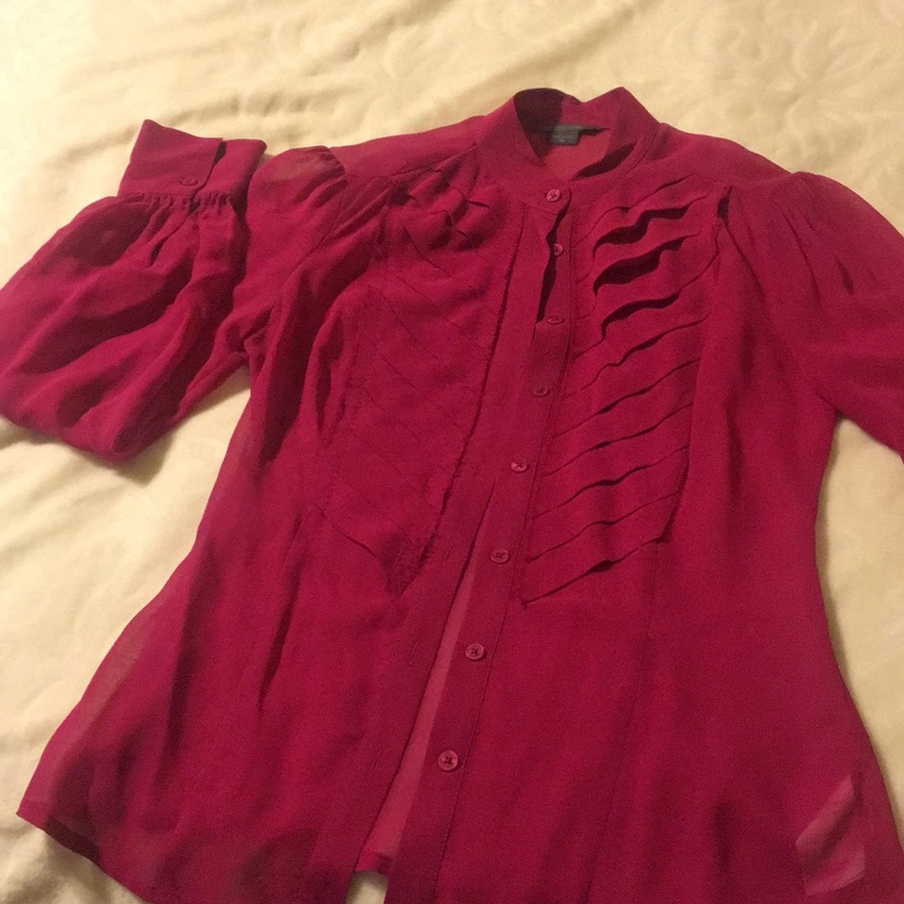 Silk sheer blouse